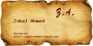 Zobel Ahmed névjegykártya